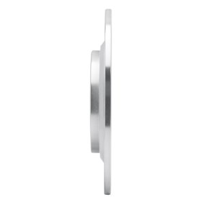 Hyundai Kona EV Brake Rotor (1) - Rear Left - R1 Concepts - Drilled & Slotted - Silver - `17-`23